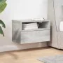 Mesita de noche de pared color gris hormigón 45x26x28,5 cm de , Mesitas de noche - Ref: Foro24-858602, Precio: 36,03 €, Descu...