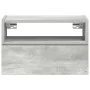 Mesita de noche de pared color gris hormigón 45x26x28,5 cm de , Mesitas de noche - Ref: Foro24-858602, Precio: 36,03 €, Descu...