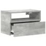 Mesita de noche de pared color gris hormigón 45x26x28,5 cm de , Mesitas de noche - Ref: Foro24-858602, Precio: 36,03 €, Descu...