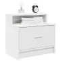 Mesilla de noche con cajón blanca 51x31x47 cm de , Mesitas de noche - Ref: Foro24-858668, Precio: 43,54 €, Descuento: %