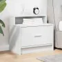Mesilla de noche con cajón blanca 51x31x47 cm de , Mesitas de noche - Ref: Foro24-858668, Precio: 43,54 €, Descuento: %