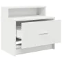 Mesilla de noche con cajón blanca 51x31x47 cm de , Mesitas de noche - Ref: Foro24-858668, Precio: 43,54 €, Descuento: %