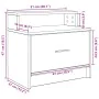 Mesilla de noche con cajón blanca 51x31x47 cm de , Mesitas de noche - Ref: Foro24-858668, Precio: 43,54 €, Descuento: %