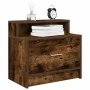 Mesillas de noche con cajón 2 uds roble ahumado 51x31x47 cm by , Nightstands - Ref: Foro24-858677, Price: 70,68 €, Discount: %