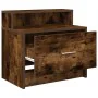 Mesillas de noche con cajón 2 uds roble ahumado 51x31x47 cm by , Nightstands - Ref: Foro24-858677, Price: 70,68 €, Discount: %