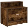 Mesillas de noche con cajón 2 uds roble ahumado 51x31x47 cm by , Nightstands - Ref: Foro24-858677, Price: 70,68 €, Discount: %