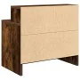 Mesillas de noche con cajón 2 uds roble ahumado 51x31x47 cm by , Nightstands - Ref: Foro24-858677, Price: 70,68 €, Discount: %