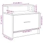 Mesillas de noche con cajón 2 uds roble ahumado 51x31x47 cm by , Nightstands - Ref: Foro24-858677, Price: 70,68 €, Discount: %