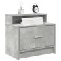 Mesillas de noche con cajón 2 uds gris hormigón 51x31x47 cm de , Mesitas de noche - Ref: Foro24-858675, Precio: 68,30 €, Desc...