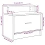 Mesilla de noche con cajón roble marrón 51x31x47 cm de , Mesitas de noche - Ref: Foro24-858680, Precio: 44,71 €, Descuento: %