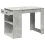 Escritorio con cajón estante madera contrachapada gris hormigón de , Mesas de cocina y de comedor - Ref: Foro24-858689, Preci...