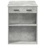Escritorio con cajón estante madera contrachapada gris hormigón de , Mesas de cocina y de comedor - Ref: Foro24-858689, Preci...