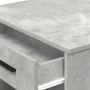 Escritorio con cajón estante madera contrachapada gris hormigón de , Mesas de cocina y de comedor - Ref: Foro24-858689, Preci...
