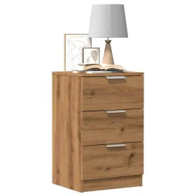Mesita de noche madera de ingeniería roble artisan 40x36x65 cm by , Nightstands - Ref: Foro24-856934, Price: 61,90 €, Discoun...