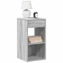 Mesillas de noche con cajón 2 uds gris sonoma 35x34x66,5 cm by , Nightstands - Ref: Foro24-858724, Price: 75,90 €, Discount: %
