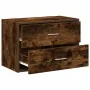 Armario con 2 cajones roble ahumado 60x31x40 cm de , Cajoneras - Ref: Foro24-858829, Precio: 53,11 €, Descuento: %