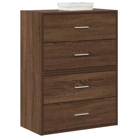 Armarios con 2 cajones 2 uds roble marrón 60x31x40 cm by , Drawers - Ref: Foro24-858834, Price: 91,04 €, Discount: %