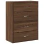 Armarios con 2 cajones 2 uds roble marrón 60x31x40 cm by , Drawers - Ref: Foro24-858834, Price: 91,04 €, Discount: %