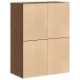 Armarios con 2 cajones 2 uds roble marrón 60x31x40 cm by , Drawers - Ref: Foro24-858834, Price: 91,04 €, Discount: %