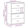 Armarios con 2 cajones 2 uds roble marrón 60x31x40 cm by , Drawers - Ref: Foro24-858834, Price: 91,04 €, Discount: %