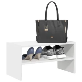 Zapatero apilable blanco 60x30x30,5 cm de , Zapateros y organizadores de calzado - Ref: Foro24-858857, Precio: 37,87 €, Descu...