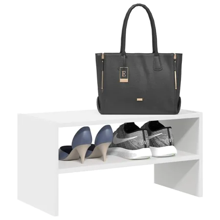 Zapatero apilable blanco 60x30x30,5 cm de , Zapateros y organizadores de calzado - Ref: Foro24-858857, Precio: 37,87 €, Descu...