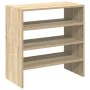 Zapateros 2 uds apilables roble sonoma 60x30x30,5 cm de , Zapateros y organizadores de calzado - Ref: Foro24-858862, Precio: ...