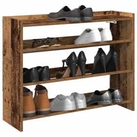 Mueble zapatero madera contrachapada madera vieja 80x25x62 cm de , Zapateros y organizadores de calzado - Ref: Foro24-859921,...