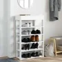 Mueble zapatero madera contrachapada blanco 60x30x98 cm de , Zapateros y organizadores de calzado - Ref: Foro24-859923, Preci...