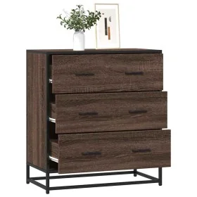 Aparador madera ingeniería y metal marrón roble 68x35x76 cm de , Aparadores - Ref: Foro24-848973, Precio: 111,24 €, Descuento: %