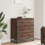 Aparador madera ingeniería y metal marrón roble 68x35x76 cm de , Aparadores - Ref: Foro24-848973, Precio: 111,24 €, Descuento: %