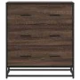 Aparador madera ingeniería y metal marrón roble 68x35x76 cm de , Aparadores - Ref: Foro24-848973, Precio: 111,24 €, Descuento: %