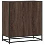Aparador madera ingeniería y metal marrón roble 68x35x76 cm de , Aparadores - Ref: Foro24-848973, Precio: 111,24 €, Descuento: %