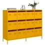 Aparador acero laminado en frío amarillo mostaza 135x39x103,5cm de , Aparadores - Ref: Foro24-3307176, Precio: 301,97 €, Desc...