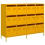 Aparador acero laminado en frío amarillo mostaza 135x39x103,5cm de , Aparadores - Ref: Foro24-3307176, Precio: 301,97 €, Desc...