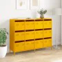 Aparador acero laminado en frío amarillo mostaza 135x39x103,5cm de , Aparadores - Ref: Foro24-3307176, Precio: 301,97 €, Desc...