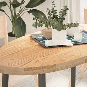 Tablero de mesa ovalado madera maciza de roble 120x60x4 cm by , Table tops - Ref: Foro24-4009043, Price: 149,91 €, Discount: %