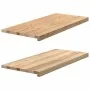 Alféizares de ventana 2 uds madera maciza roble sin tratar by , Marcos de ventanas - Ref: Foro24-4009119, Price: 83,76 €, Dis...