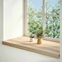 Alféizares de ventana 2 uds madera maciza roble sin tratar by , Marcos de ventanas - Ref: Foro24-4009119, Price: 83,76 €, Dis...