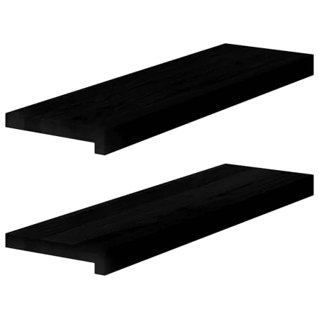 Alféizares de ventana 2 uds madera maciza roble marrón oscuro by , Marcos de ventanas - Ref: Foro24-4009173, Price: 45,88 €, ...