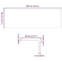 Alféizares de ventana 2 uds madera maciza roble marrón oscuro by , Marcos de ventanas - Ref: Foro24-4009202, Price: 134,50 €,...