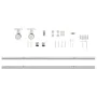 Kit de herrajes para puerta corredera 183 cm acero plateado by , Door items - Ref: Foro24-4009696, Price: 65,41 €, Discount: %