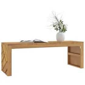 Mesa de centro madera maciza de teca 110x35x38 cm de , Mesas de centro - Ref: Foro24-4009313, Precio: 150,11 €, Descuento: %