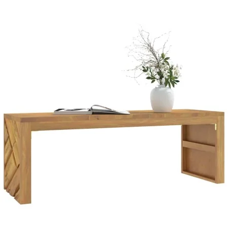 Mesa de centro madera maciza de teca 110x35x38 cm de , Mesas de centro - Ref: Foro24-4009313, Precio: 150,11 €, Descuento: %