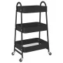 Carrito de almacenaje 3 niveles acero negro 42x41,5x77 cm de , Carretillas de carga - Ref: Foro24-4012381, Precio: 32,44 €, D...