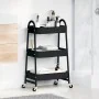 Carrito de almacenaje 3 niveles acero negro 42x41,5x77 cm de , Carretillas de carga - Ref: Foro24-4012381, Precio: 32,44 €, D...