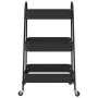 Carrito de almacenaje 3 niveles acero negro 42x41,5x77 cm de , Carretillas de carga - Ref: Foro24-4012381, Precio: 32,44 €, D...
