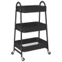 Carrito de almacenaje 3 niveles acero negro 42x41,5x77 cm de , Carretillas de carga - Ref: Foro24-4012381, Precio: 32,44 €, D...
