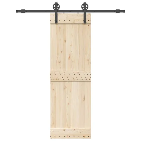 Kit de herrajes para puertas correderas acero negro 183 cm by , Door items - Ref: Foro24-4009724, Price: 51,40 €, Discount: %