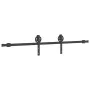 Kit de herrajes para puertas correderas acero negro 183 cm by , Door items - Ref: Foro24-4009724, Price: 51,40 €, Discount: %